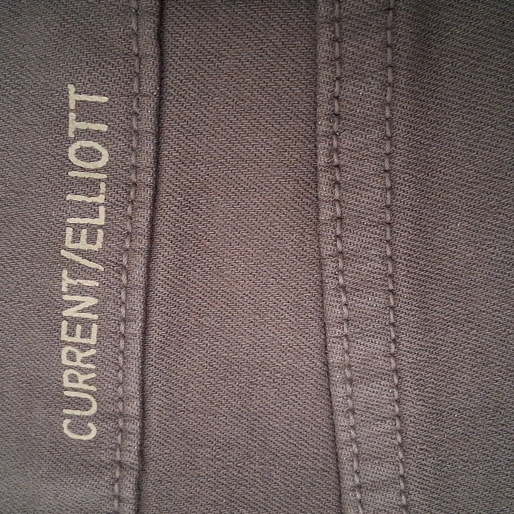 Current/Elliott The Stiletto Ombre Dark Castle Gray Black Coated Skinny Jeans 26 - Picture 5 of 10